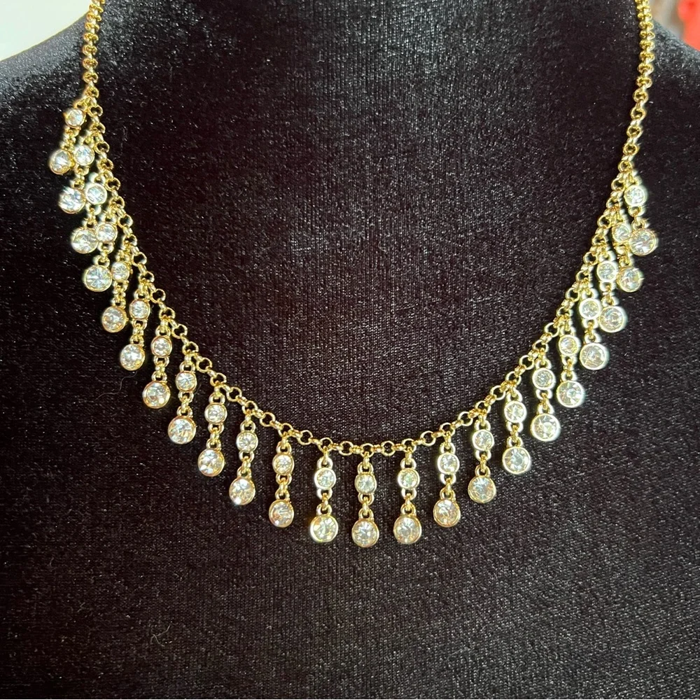J. Crew Factory Crystal Statement Necklace NWT